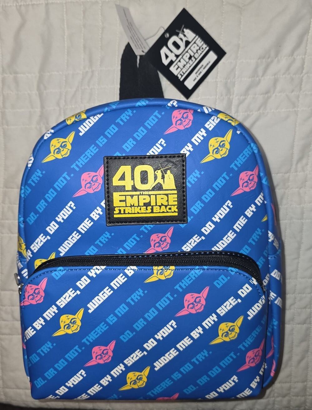 NWT Disney star wars 40 empire strikes back Yoda grogu the child mini backpack!